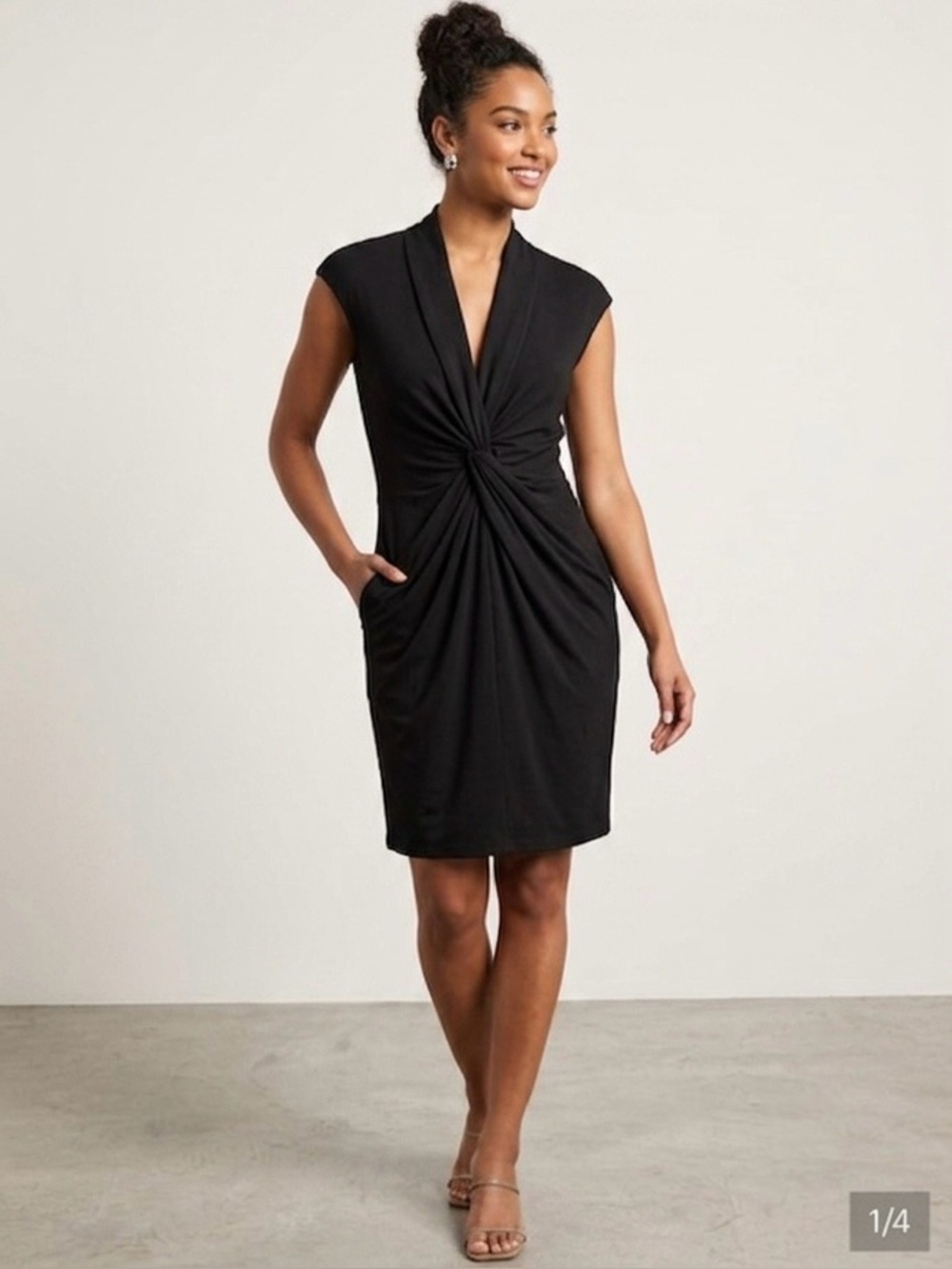 Rachel Roy Black Sleeveless Dharma Dreaming Dress sz Large